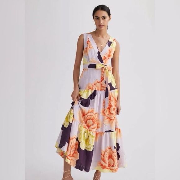 Anthropologie Dresses & Skirts - Anthropologie Maeve Floral Wrap Maxi Dress